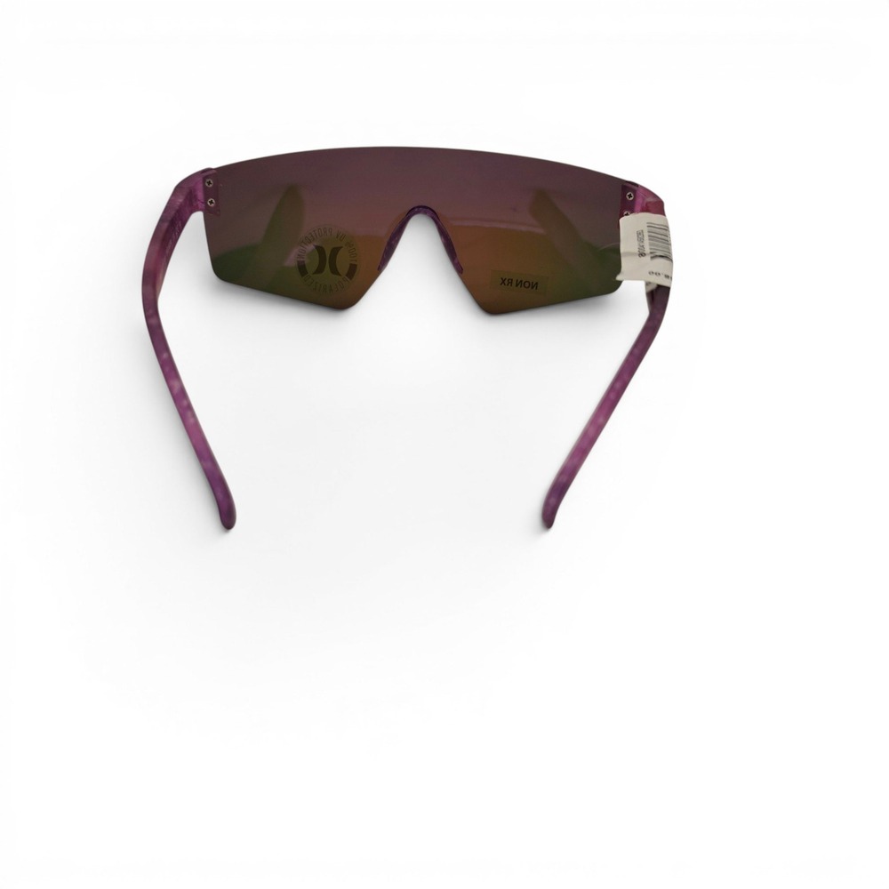 Hurley Big Sur Shield Sunglasses Purple Galactic Print Polarized HLP3002PS - Picture 4 of 7